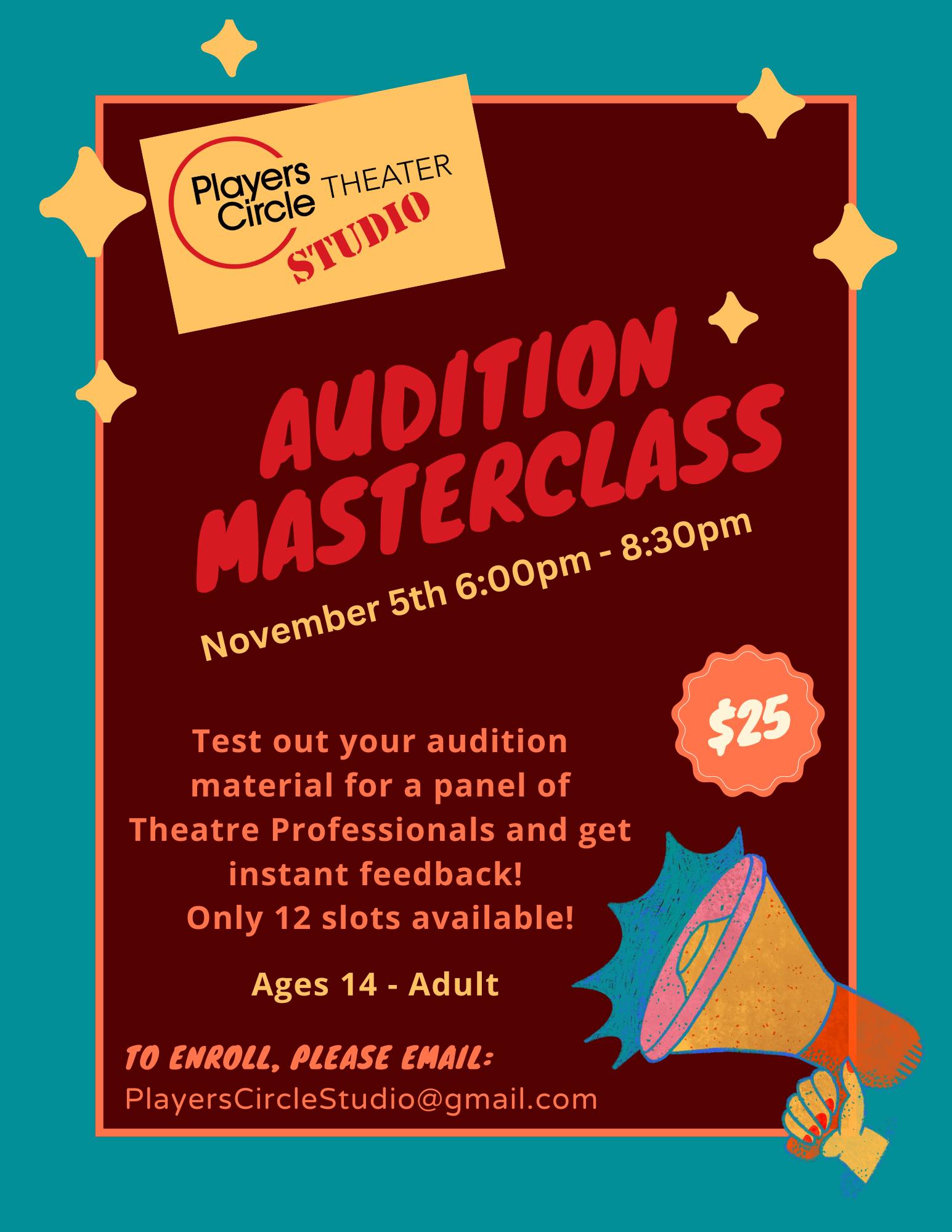 Theater Auditions Masterclass