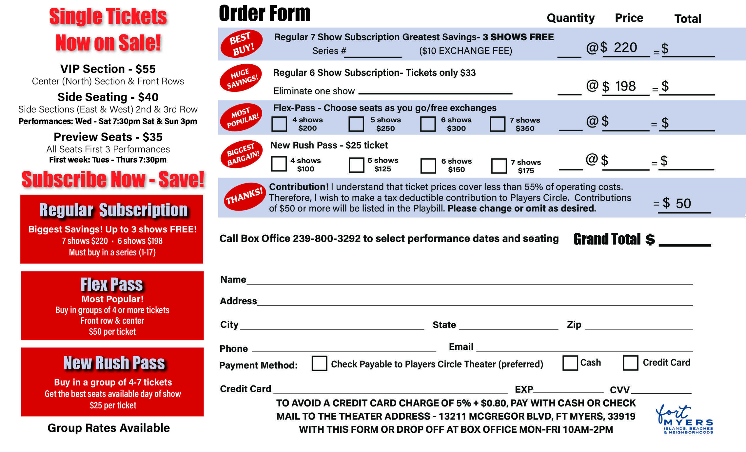 Subscriptions Order Form Subscriptions Order Form
