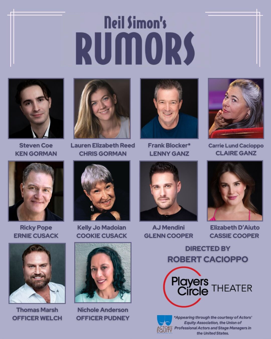 Rumors Cast Members