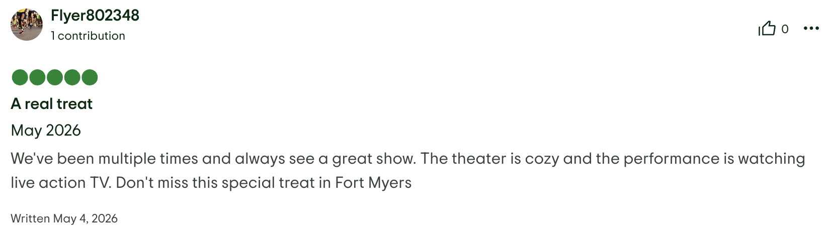 Trip Advisor Review