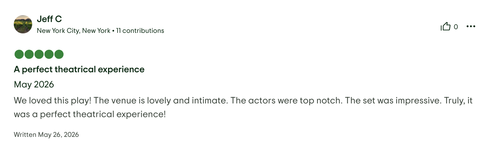 Trip Advisor Review
