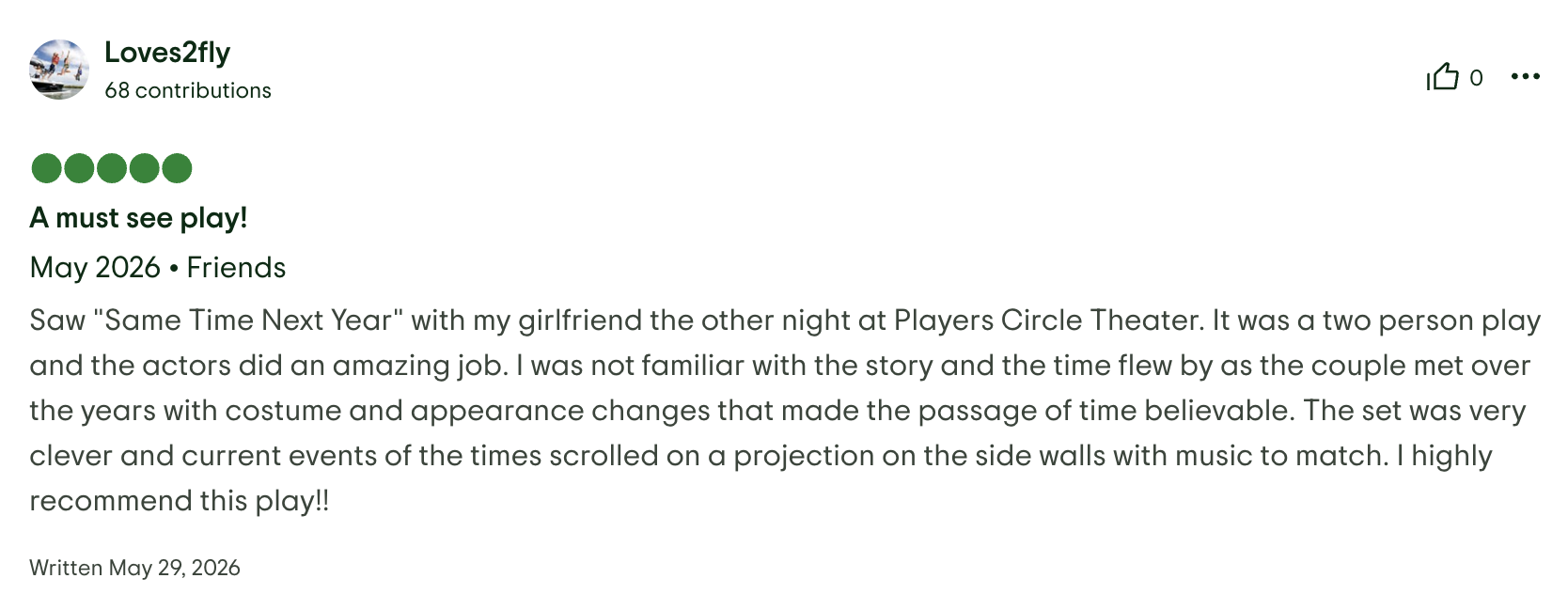 Trip Advisor Review
