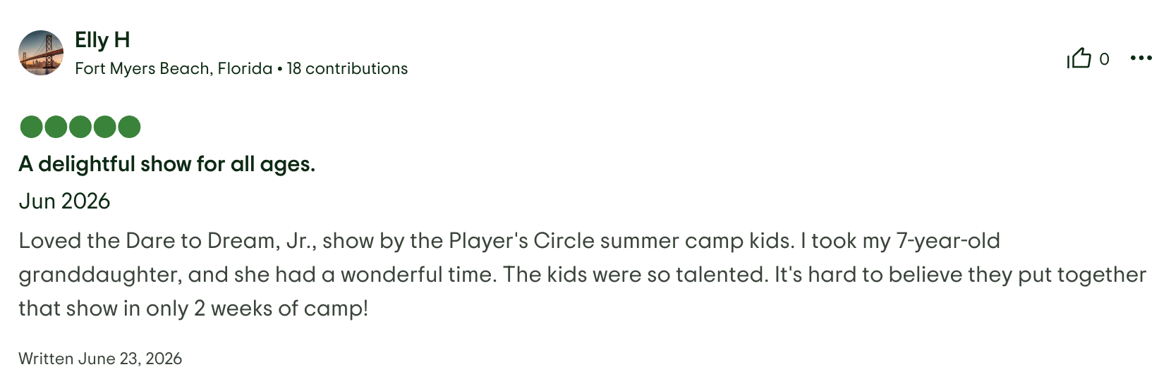 Trip Advisor Review