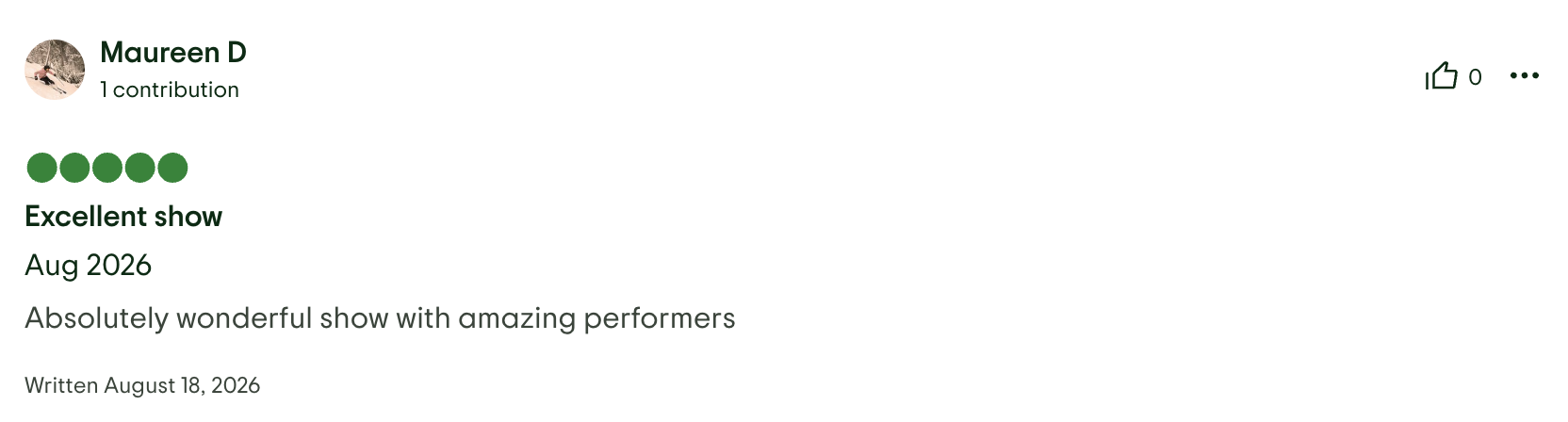 Trip Advisor Review