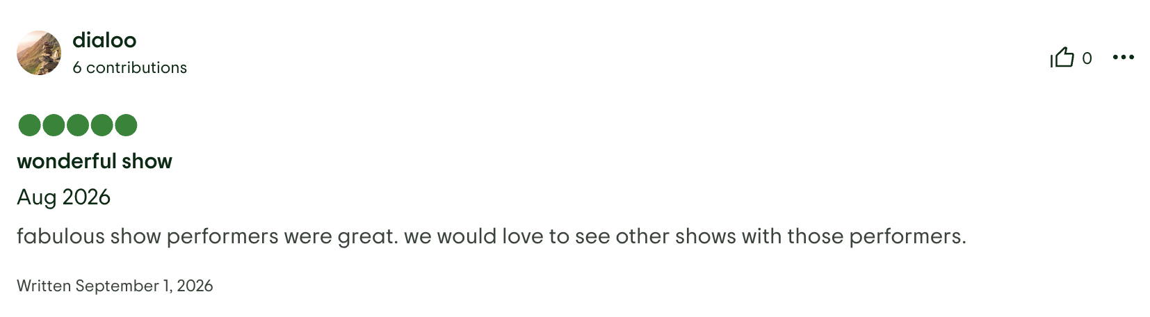 Trip Advisor Review