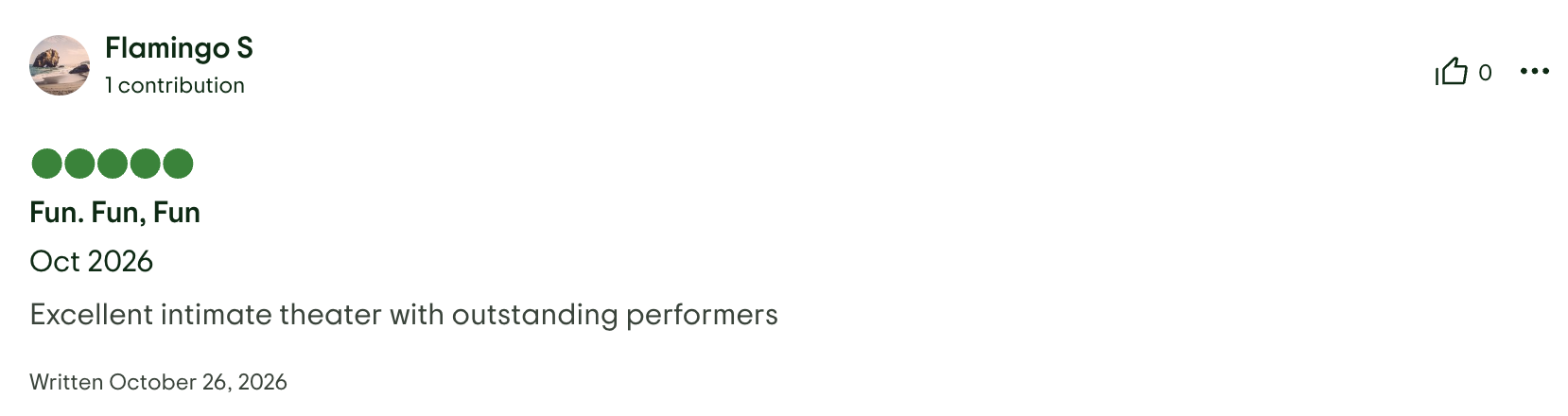 Trip Advisor Review