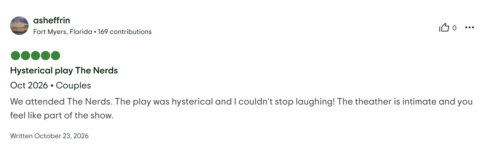 Trip Advisor Review