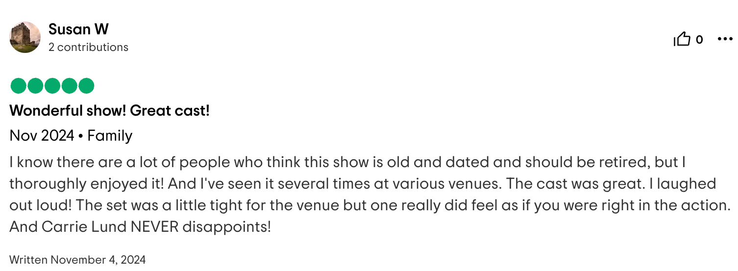 Trip Advisor Review