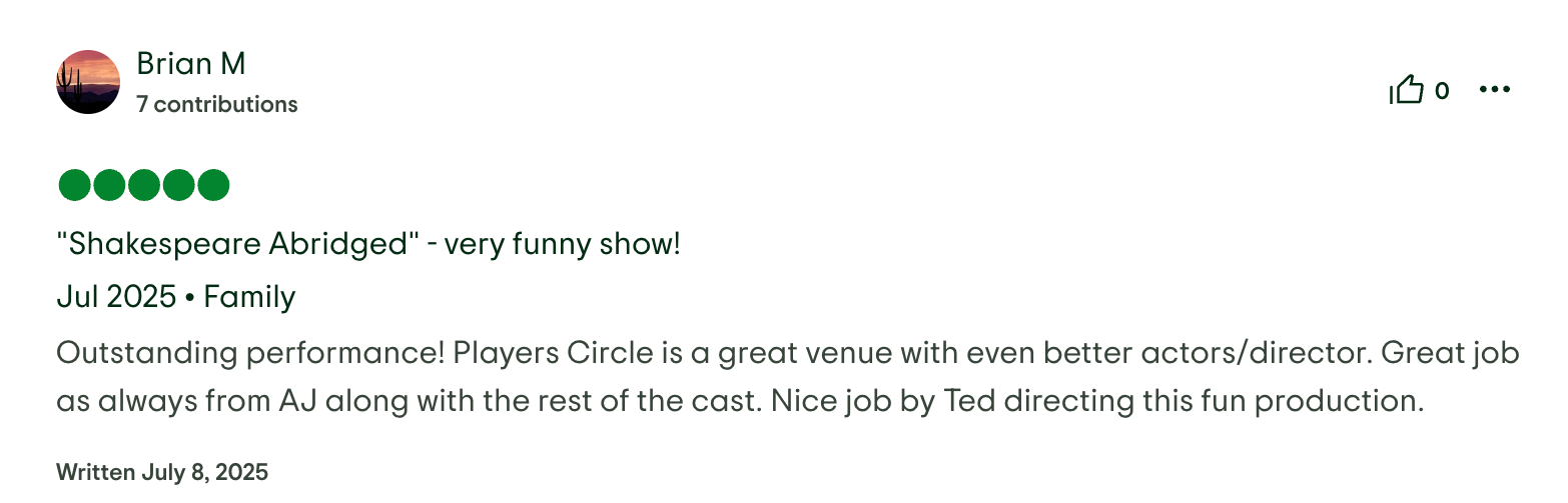 Trip Advisor Review
